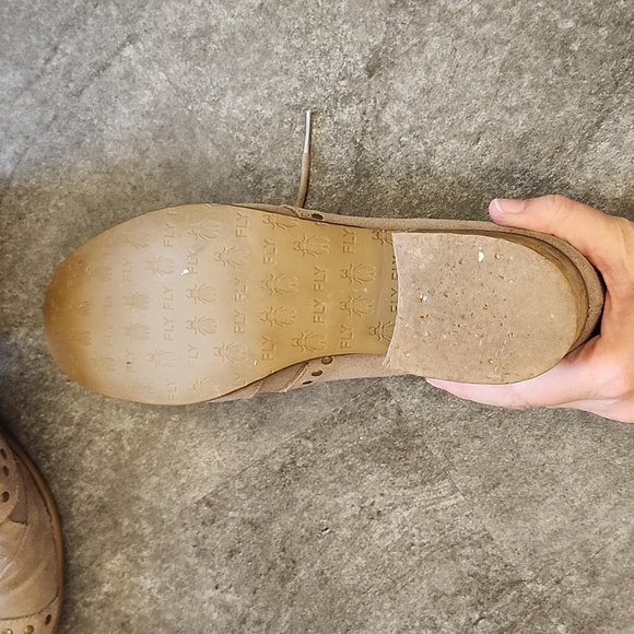 Fly London lace up grey short heel Oxford size 39 - Picture 6 of 9